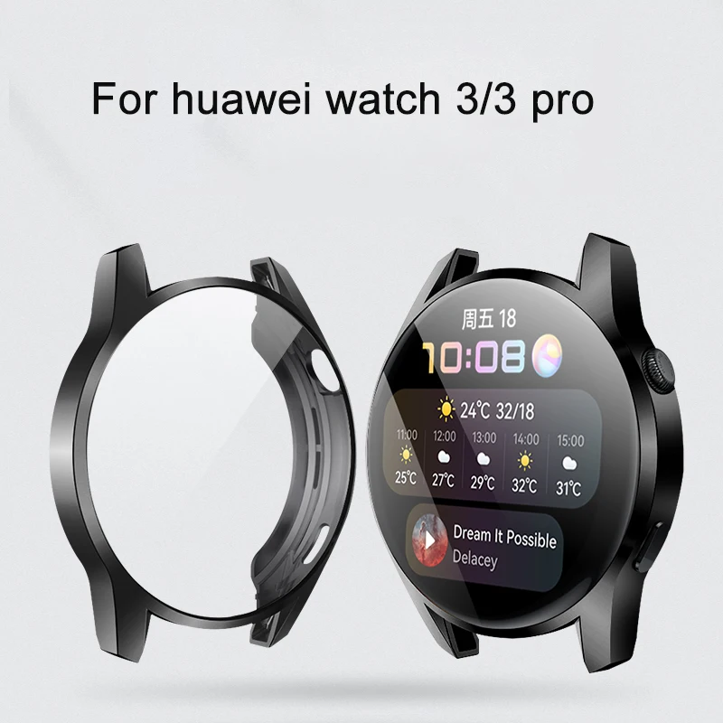 Custodia protettiva per schermo intero in TPU moda per huawei watch3 46mm /3 pro Smart Watch Custodie per paraurti per Watch 3 Pro 48mm