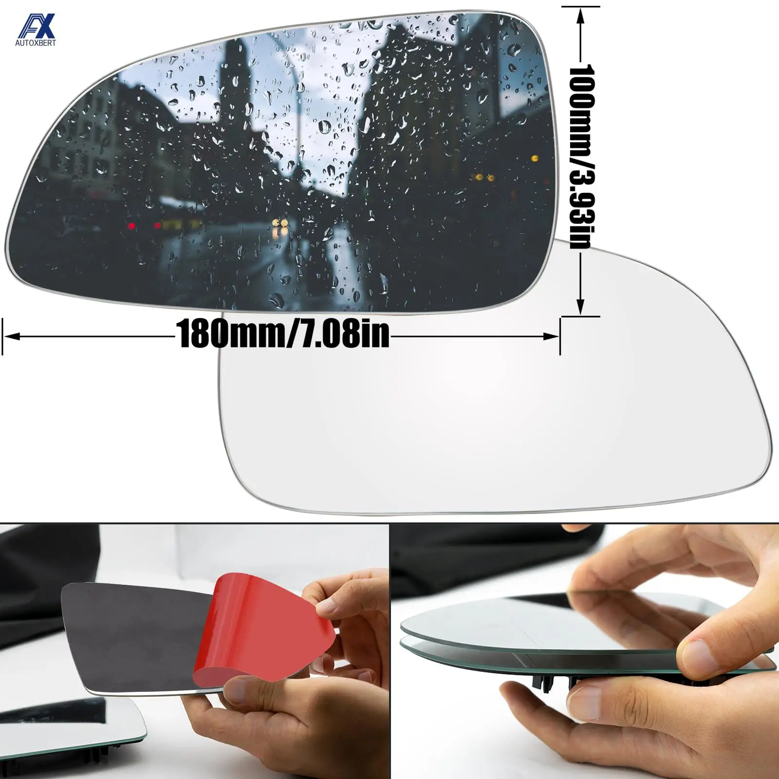 

Для Opel / Vauxhall Astra H 2004 - 2009 Holden Astra AH водитель пассажирская дверь боковое крыло зеркало сферическое стекло на клейкой основе