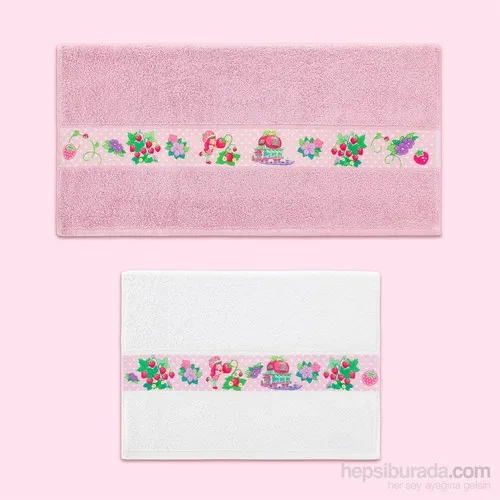 Strawberry Shortcake Sublimation Printed Towel Set Shower Bathe Towel For Soft Robe Turkish Made In Turkey Manufacture