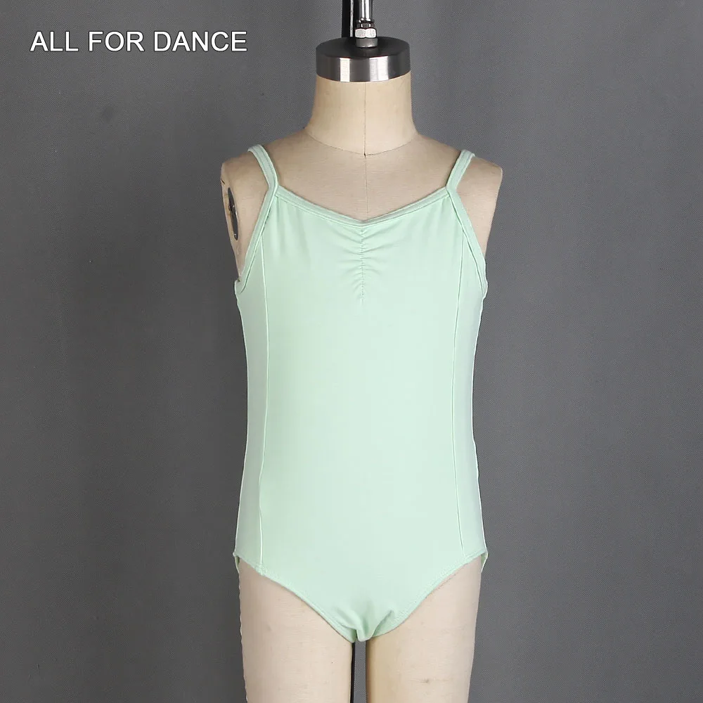 

03D0022 Children's Pinch Front Camisole Leotard with Low Back Design Cotton Leoatds for Girls Ballet Dancing Cloth Dance Wear