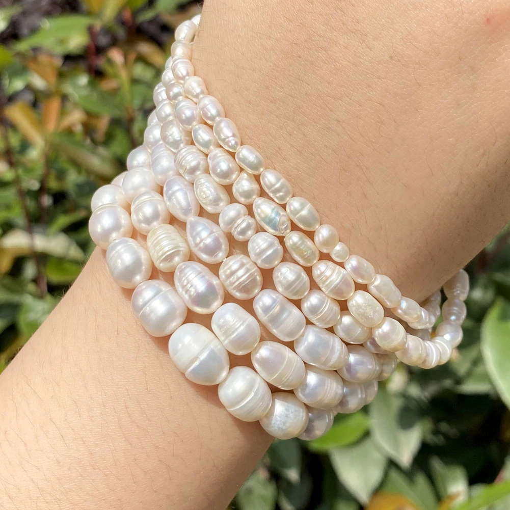 Natural Freshwater Pearl Beads Baroque High Quality Irregular Shape Punch Loose Beads for Jewelry Making DIY Necklace Bracelet