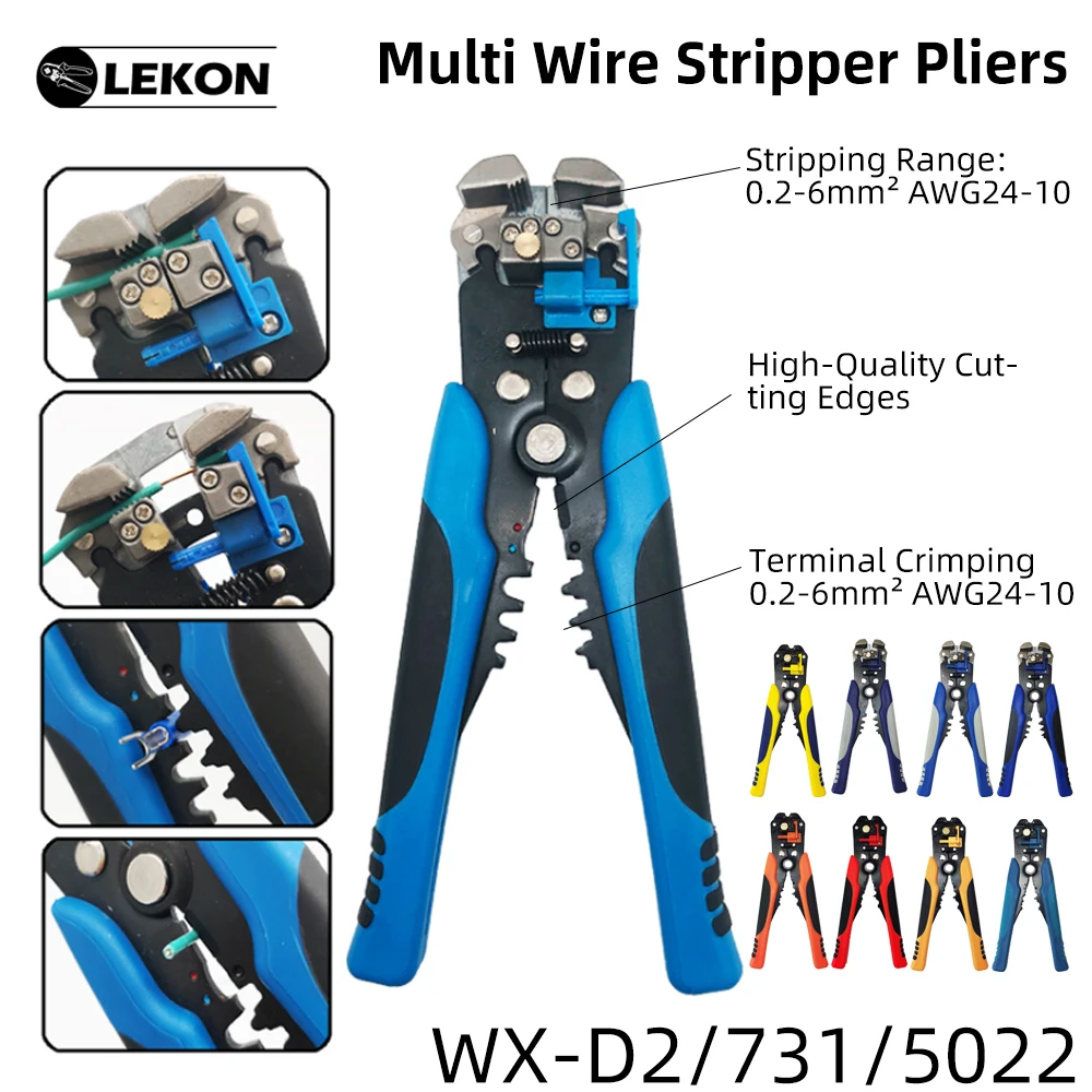 Wire Stripper Tools WX-D2 Multitool Pliers Wire Necessary Tools Automatic Stripping Cutter Cable For Home Electrician Repair