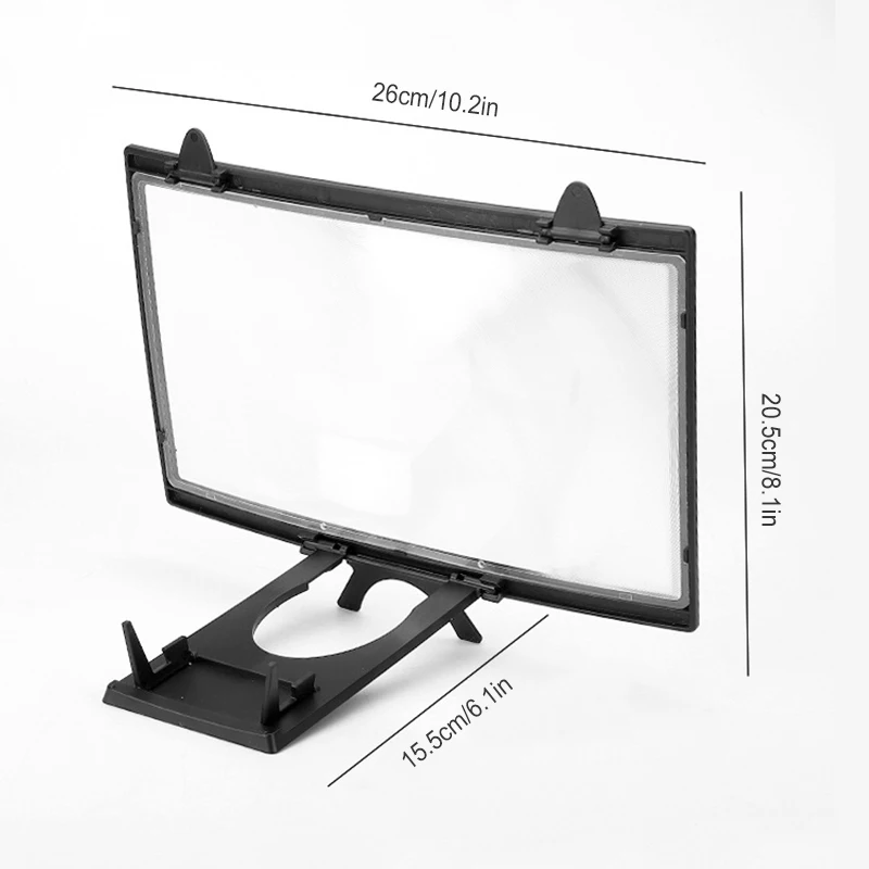 Screen Amplifier Desktop Phone Portable Holder Stand Screen Enlarger Projector for Any Smartphone Mobile Phone Holder