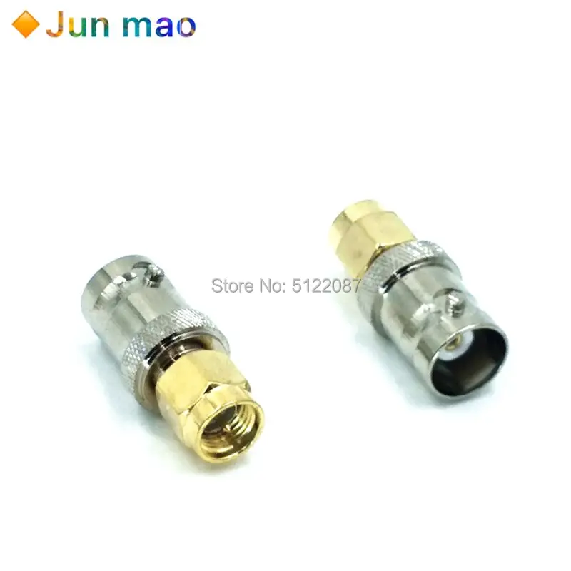2 шт. SMAJ/BNCK RF Linker все-медь SMA автобус-автобус BNC автобус Высокий частотный разъем