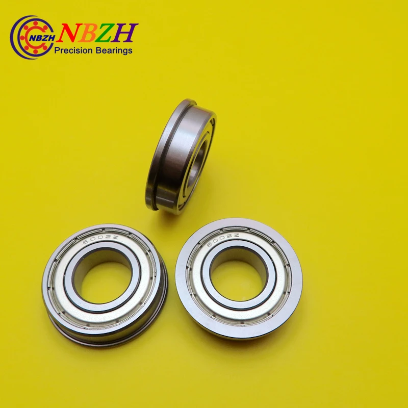  Free Shipping NBZH Bearing 4pcs Flange Bushing Ball Bearings F6003ZZ 12*28*8 Mm