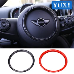 Car Steering wheel decoration cover sticker For BMW MINI ONE COOPER F54 F55 F56 F57 F60 JCW Car interior decoration Accessories