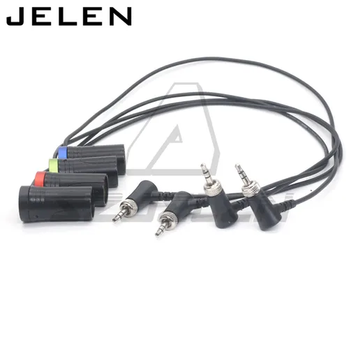 Imagen 2 del producto Codo de Audio con bloqueo para Sennheiser, cable de audio de retorno de auriculares Sony D11, perfil bajo XLR NEUTRIK, 3 pines XLR macho a 3,5