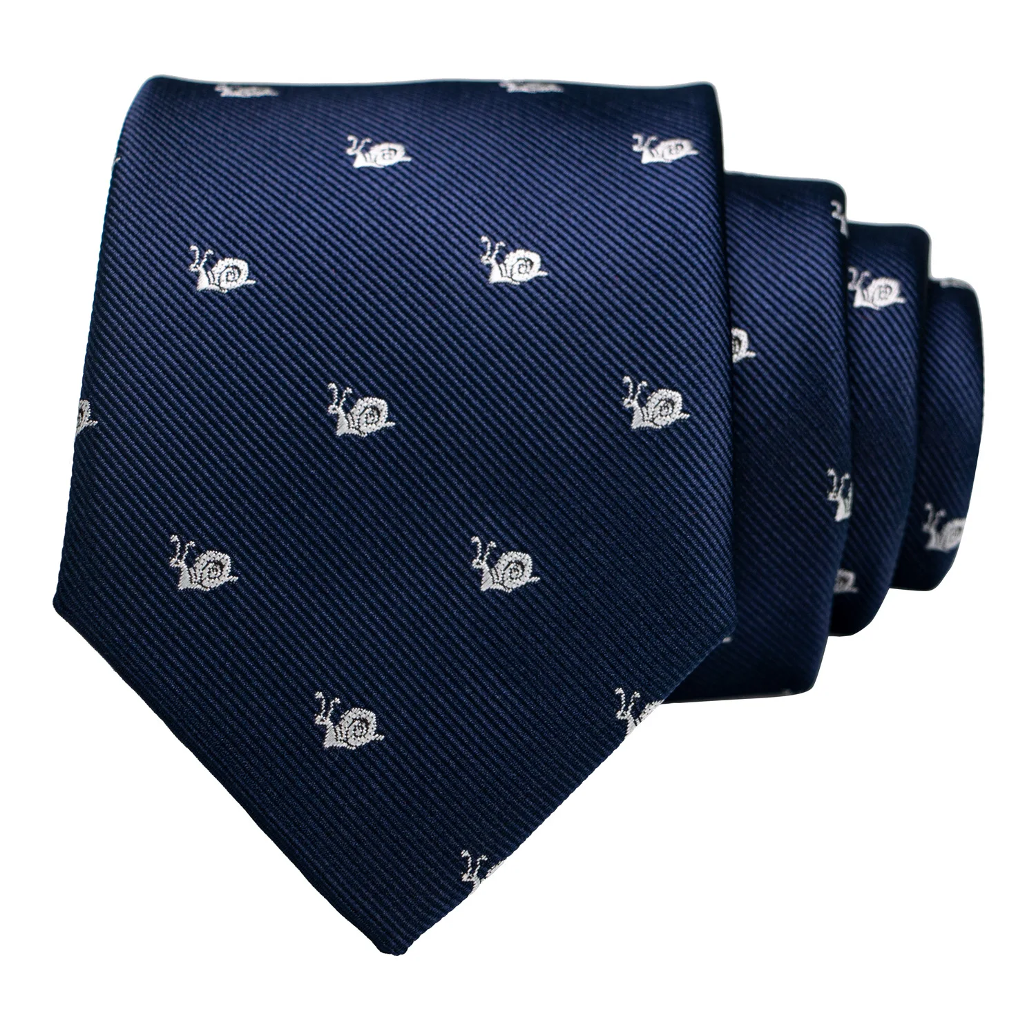 Neues Design Tierkrawatte für Männer, Seidenkrawatte mit Dinosaurier-, Schnecken-, Fuchs- und Flamingo-Motiven, Jacquard, Modisch für Party und Hochzeit, Gravata-Krawatten – Detail 2