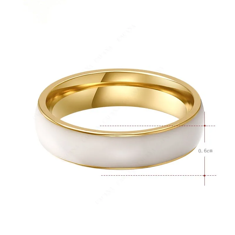 QianBei New Arrival Stainless Steel Ring For Women Man Anniversary Classic Fine Jewelry Gifts