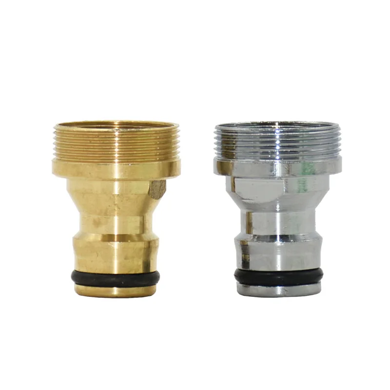 Silver Female 22 To M24 Male Quick Connector Brass Nipple Faucet Adapter Garden Tap Adapter 1Pcs