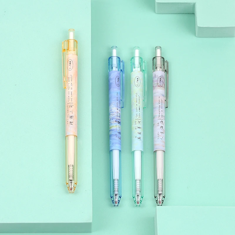 4Pcs  Fruit Party Joint Pen Japanese Cartoon Ink Pen Gel Pen Mitsubishi KOKUYO Zebra Limited Gel Pen