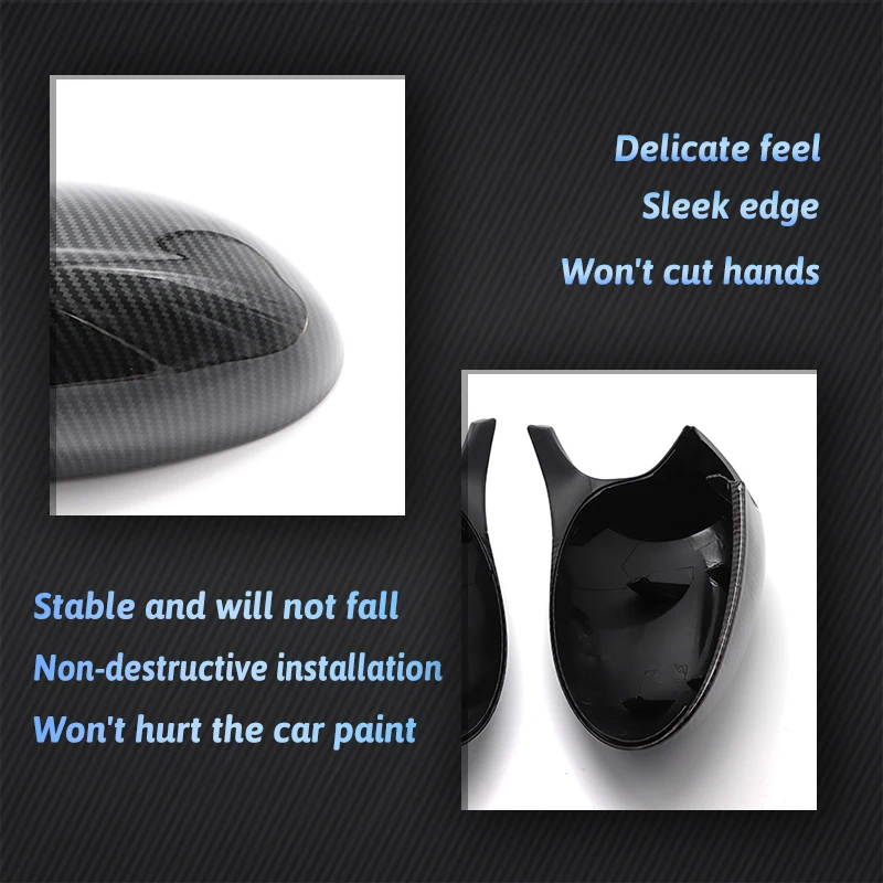 M3 M Style 2004-2009 Rearview Car Side for BMW 1 3 Series E81 E82 E87 E88 E90 E91 E92 E93 Carbon Fiber Pattern Mirror Cover