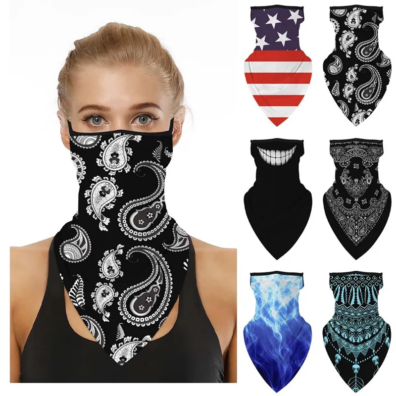 Outdoor Breathable Anti-UV printing UV Protection Sun Protection Bike Cycling Face Cover Bandana Scarf Mask 2020