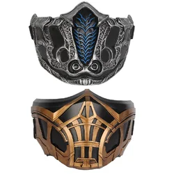Game Mortal Kombat SCORPION Sub-Zero Mask Resin Made Sub 0 Masks Halloween Cosplay Props Newest 2021