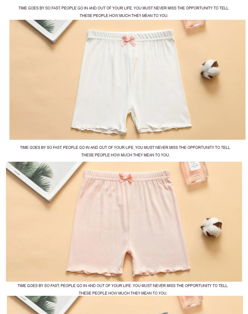 2 teile/los Mädchen Sicherheits shorts 2024 Sommer Kleinkind Kinder solide modale Shorts Hosen Teenager Höschen Kinder Sicherheit kurze Unterhosen – Detail 18