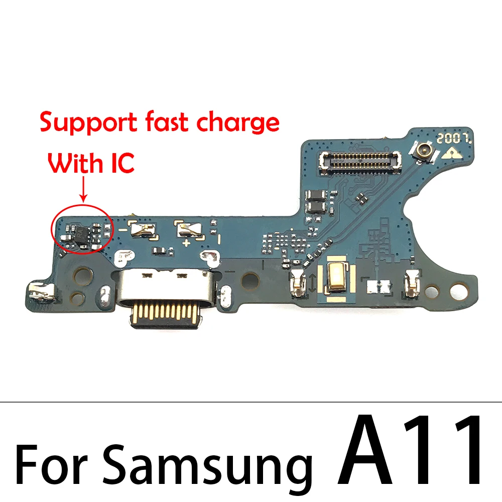 Conector de puerto de carga USB para Samsung, Cable de Micro placa de carga, nuevo, probado, A11, A21s, A01, A31, A41, A51, A71, A105FN, A12, 10