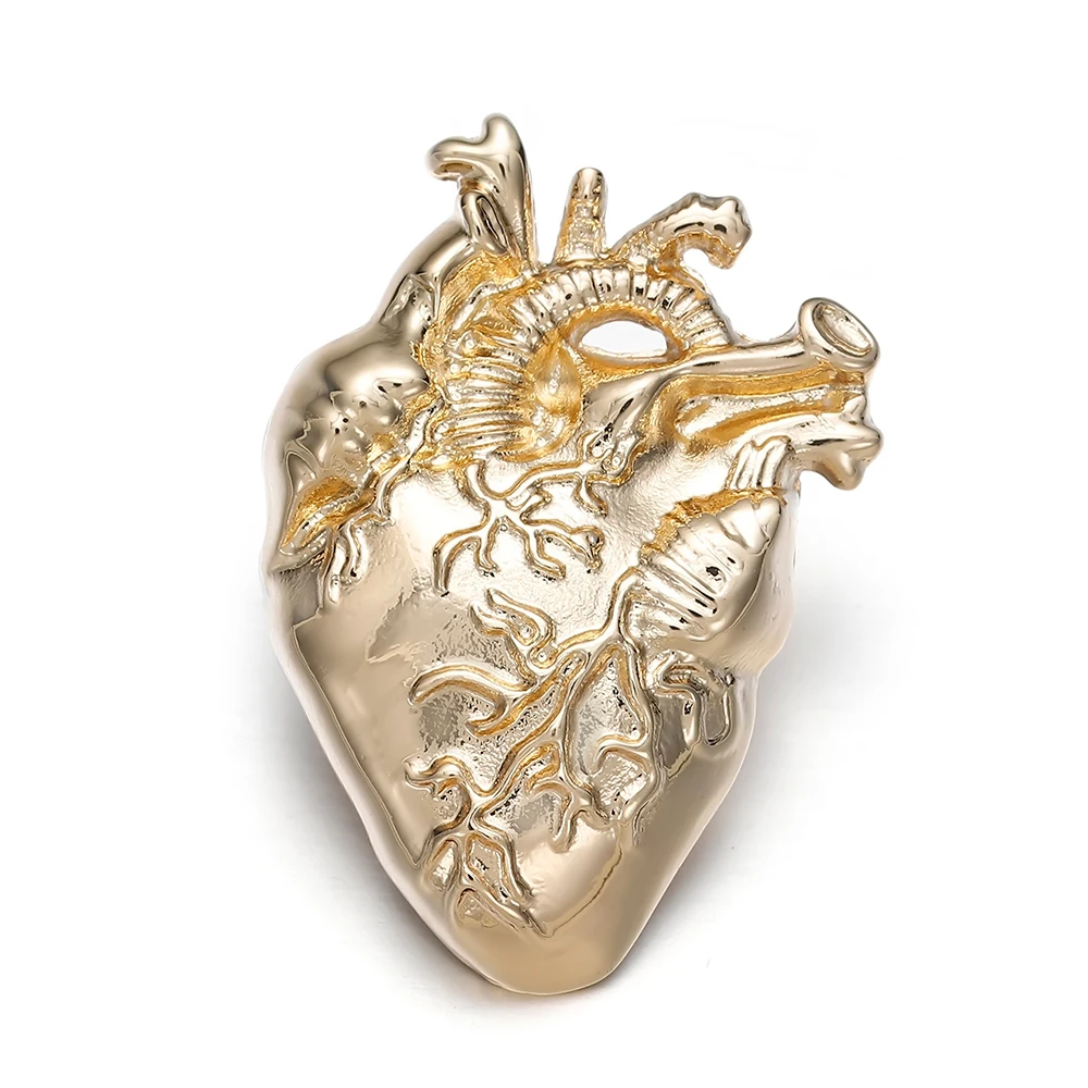 DCARZZ Heart Lapel Pins Metal Brooch Gift for Doctor Nurse Medical Hijab Pin Badge Women Accessories