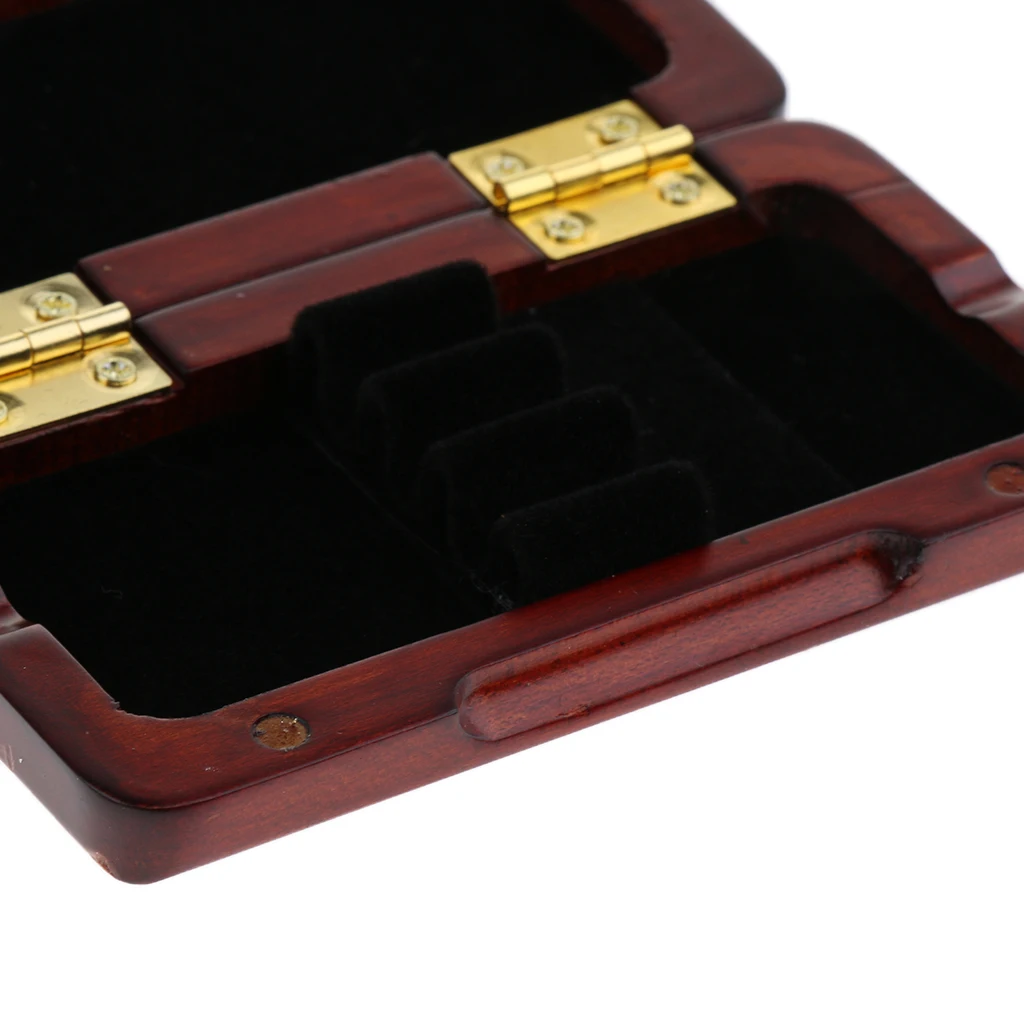 Wooden Oboe Reed Case Holder Box for 3pcs Reeds Hold Musical Gift Oboe Reed Case for 3pcs Reeds Strong Rosewood Oboe Reed Case