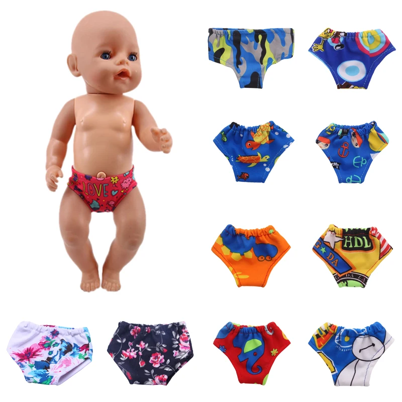 Doll Clothes Panties For 18 Inch American Doll & Born Baby Doll Clothes & 43 Cm,Toys For Girls,Our Generation Underwear