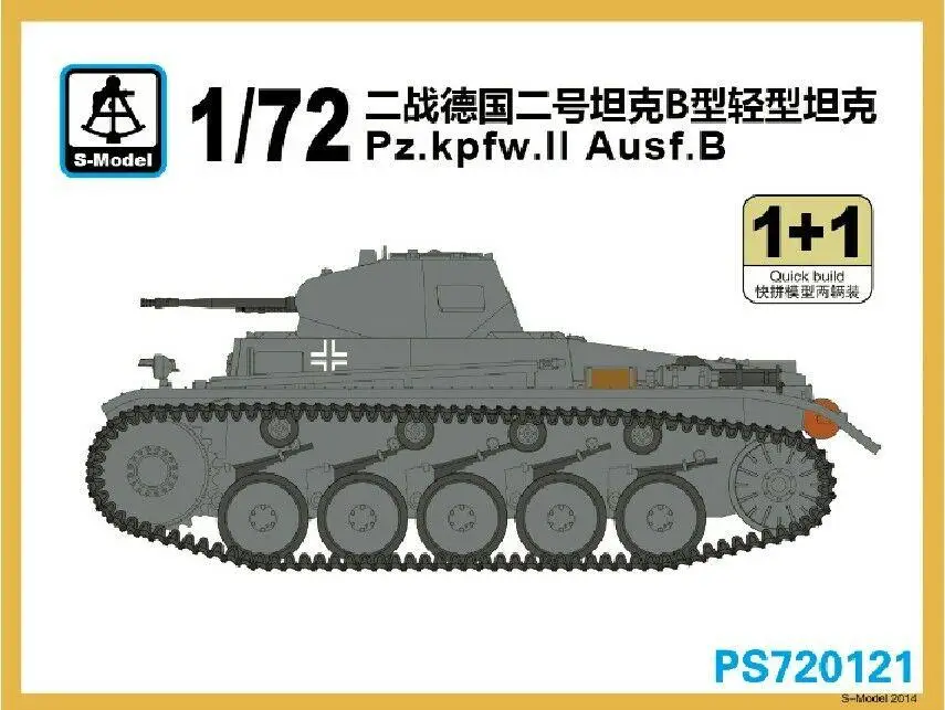 

S-model PS720121 1/72 Pz.kpfw.II Ausf.B (1+1)