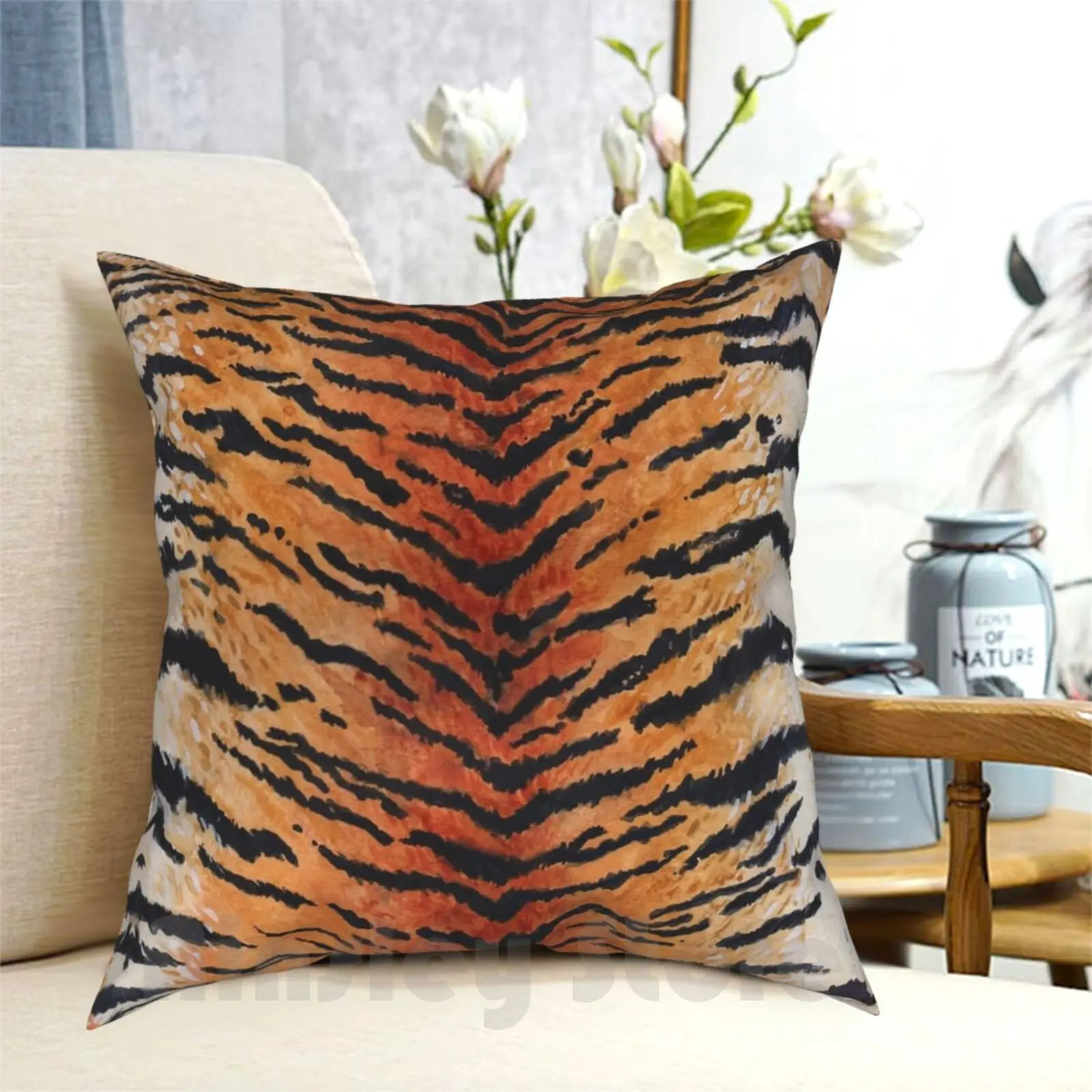 Tiger Tiger Pillow Case Printed Home Soft Throw Pillow Tigress Tiger Panthera Panthera Tigris Bengal Bengal Tiger