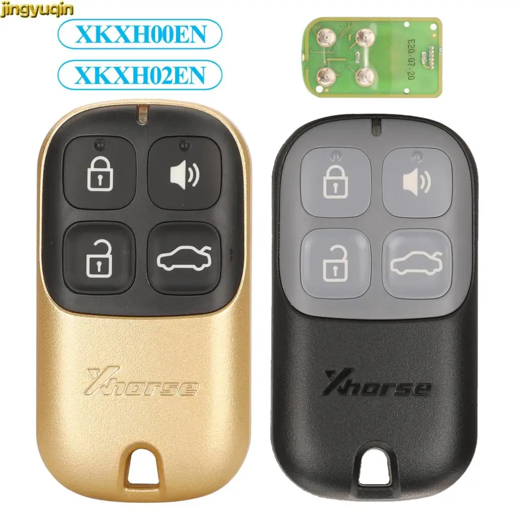 

Jingyuqin XKXH00EN/XKXH02EN VVDI2 Mini Key Tool For VVDI Xhorse Wire Remote Car Key Control Universal 4 Buttons Black/Golden