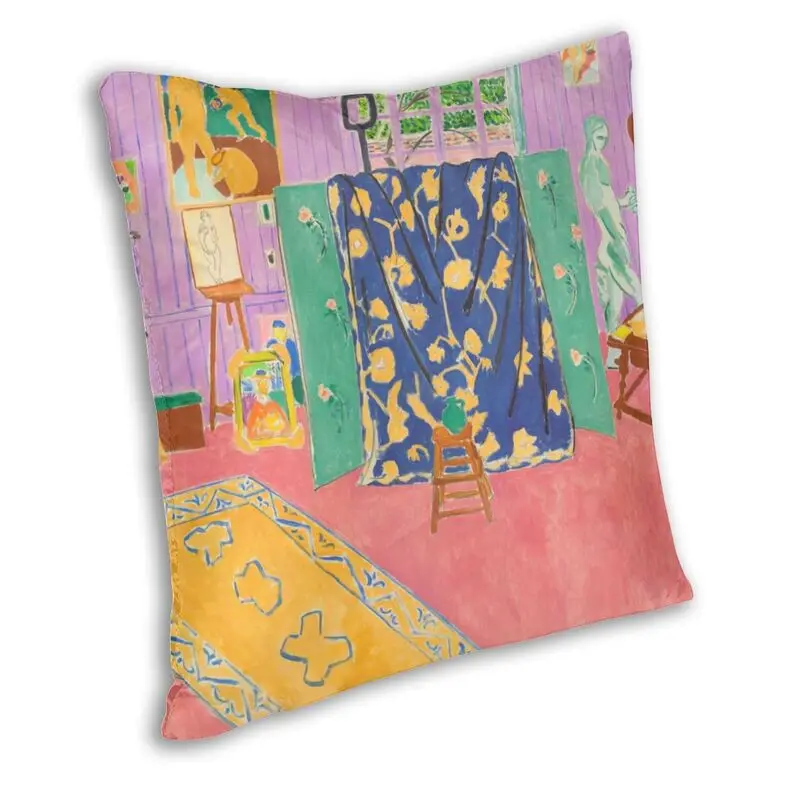 Custom The Pink Studio By Henri Matisse Pillow Case Decoration Double-sided Abstract Expressionism Cushion Cover for Living Room