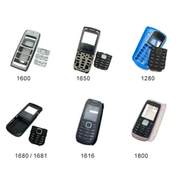 完全なフロントシェル,高品質のキーボード,nokia 1600 1616 1650 1680 1681 1800 1280,バッテリー付き