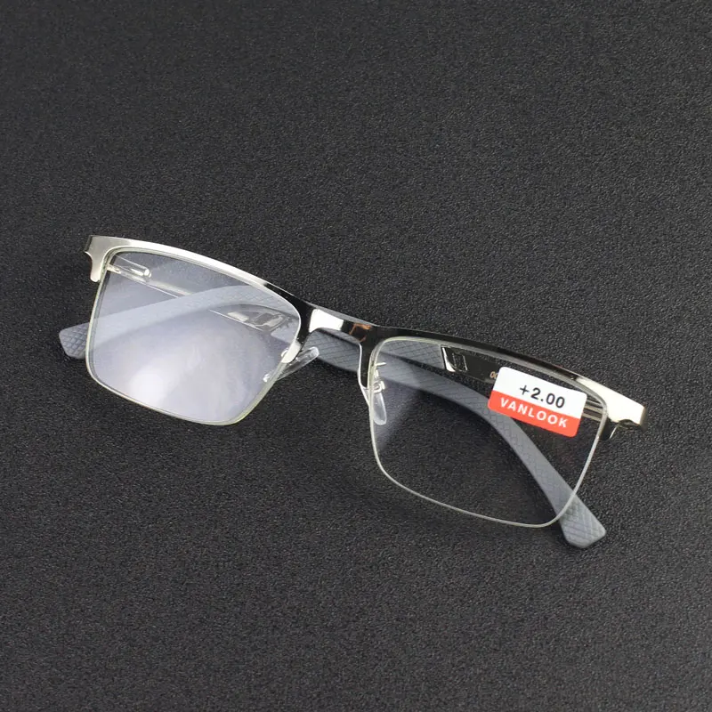 

Men's Reading Glasses For Women Anti Blue Ray Presbyopic Glasses +1.00+1.50+2.00+2.50+3.00+3.50+4.00 Metal Half Eyewear Frame