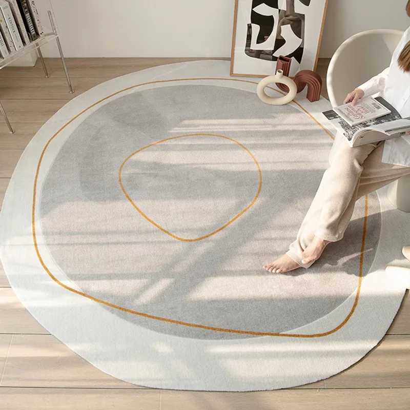 

Japanese Style Carpet Wabi Sabi Interior Art Deco Rug For Girl Bedroom Nordic Geometric Line Pattern Carpet Home Living Room Rug