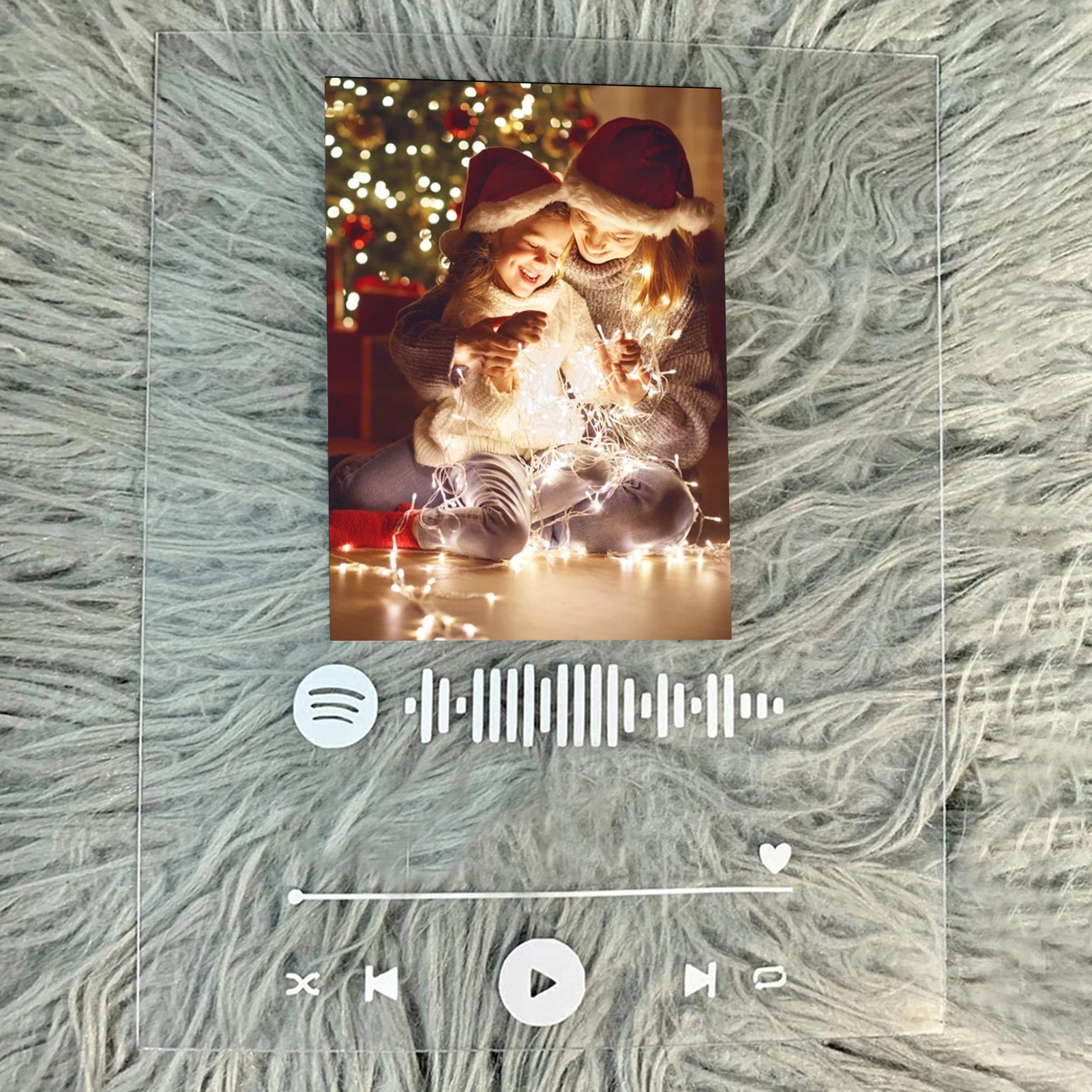 Cubierta de álbum de tablero de música acrílico, placa de estilo de foto Personal, cubierta de álbum de vidrio personalizada DIY, marco de placa de canción