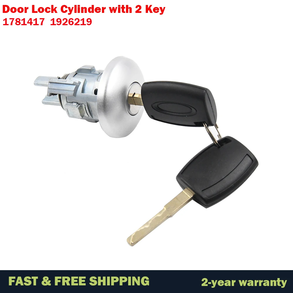 1781417 1926219 Front Door Lock Cylinder with 2 Key For Ford Transit MK8 Ford Transit Custom 1926220 2269953 112234097