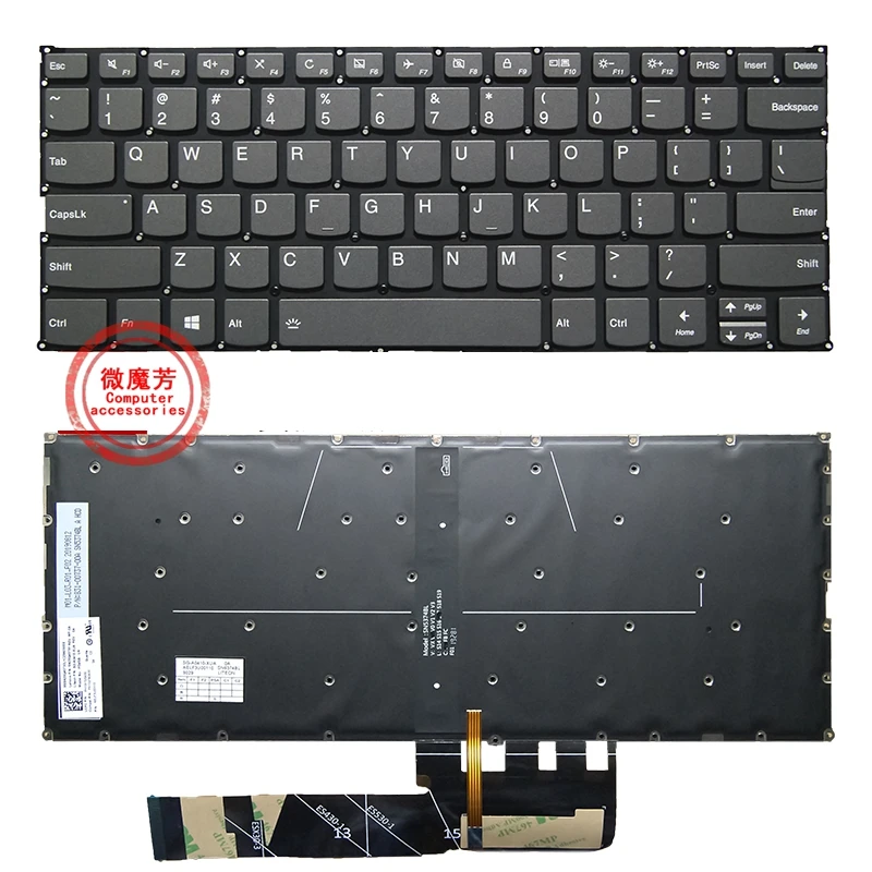 

US NEW keyboard For Lenovo 530-14 730-13 530-15 AIR14IKB 13IWL 15IKBR flex6-14 English laptop