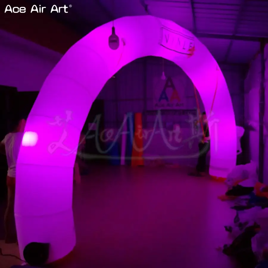 LED Light Arch Balloon for Decoration, Lighting Decor, Night Run, LED Bar, 6x3.3m, for Sale