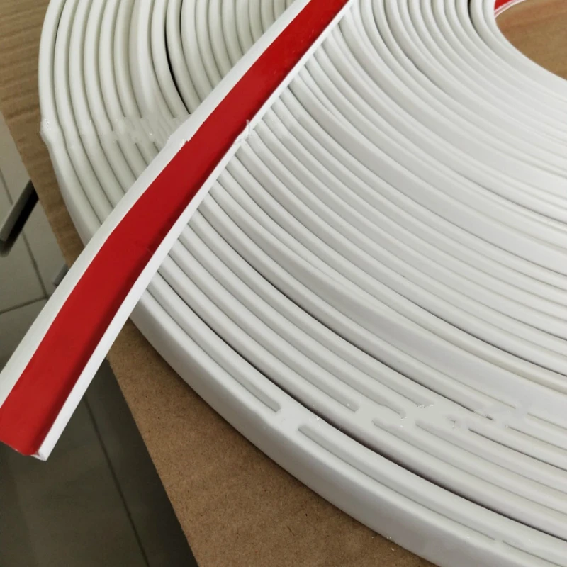 self-adhesion U Edge Banding Veneer Edging Furniture Soft PVC Edgeband 16MM 18MM White Gray brown