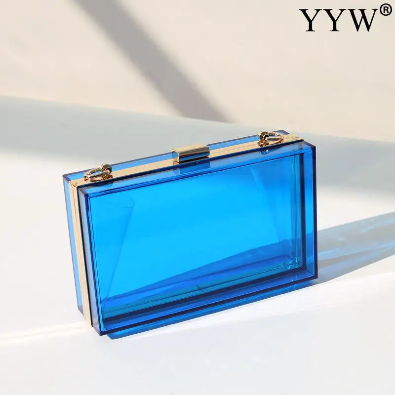 New Fashion Acrylic Box Clutch Bag For Women Ladies Wedding Party Handbag 2021 Vintage Small Wallet Clutch Purse Handbag