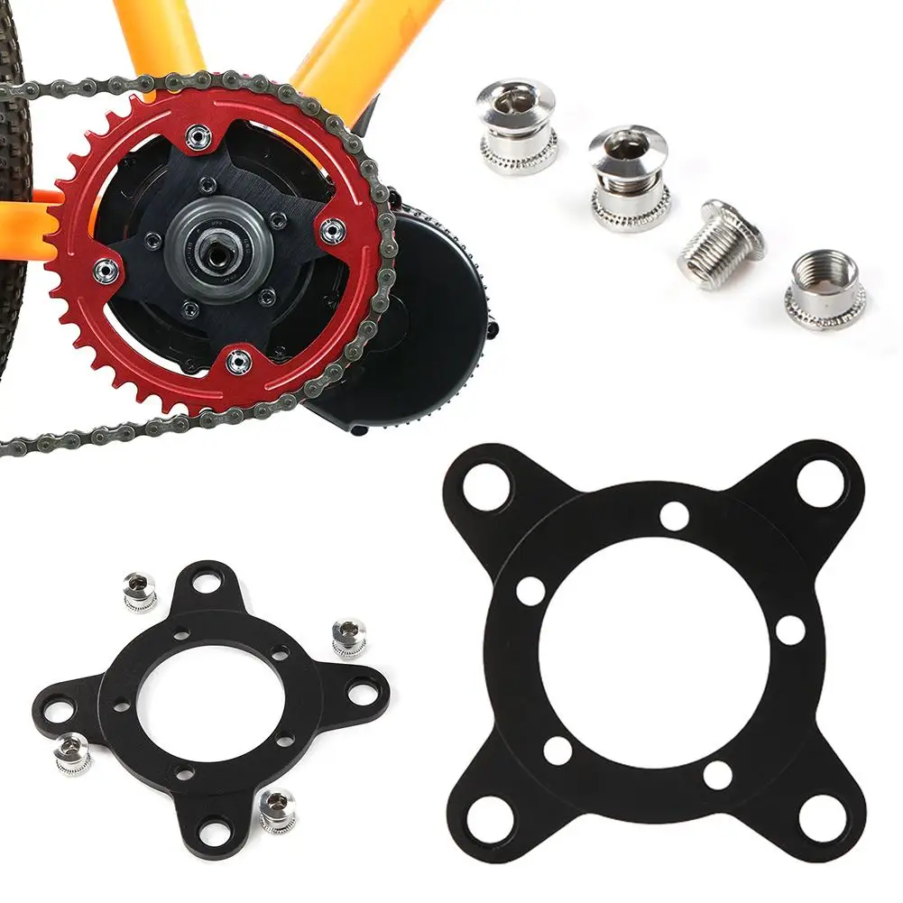 1 set Chain Ring Spider Adapter 104BCD Disc Holder Stand for Bafang Electric Motor Stainless Steel Sturdy Chainring Spider