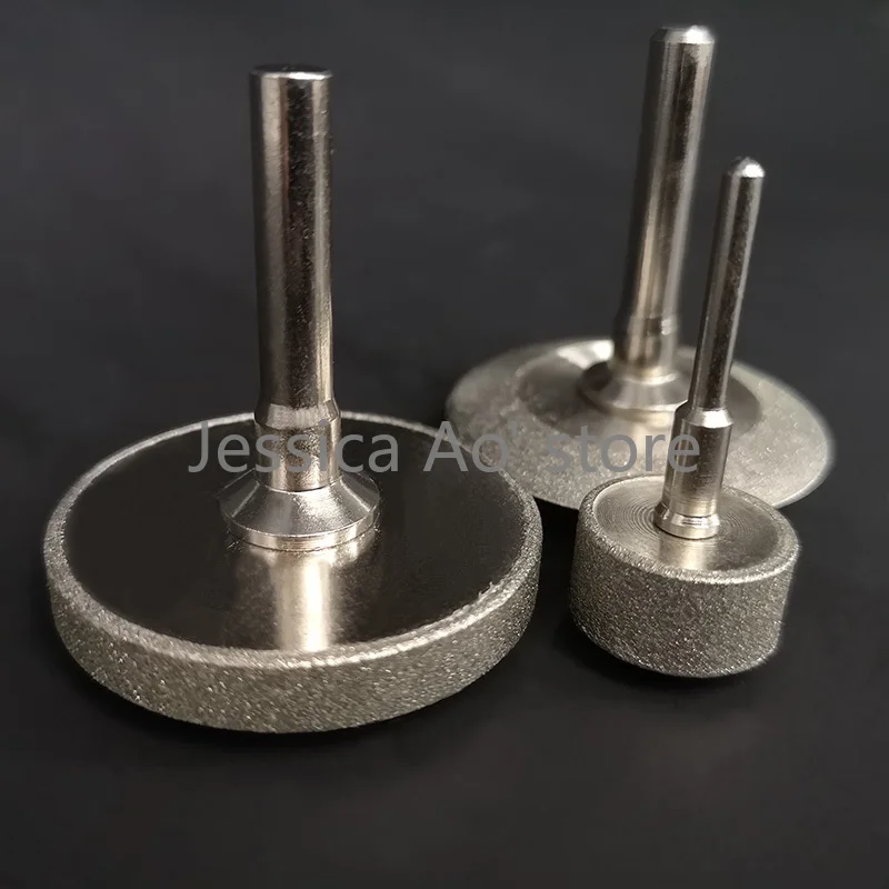 ダイヤモンド研削ホイール,20〜45mm,6mmシャンク,フラットヘッド,電動サンディングツール用,3個