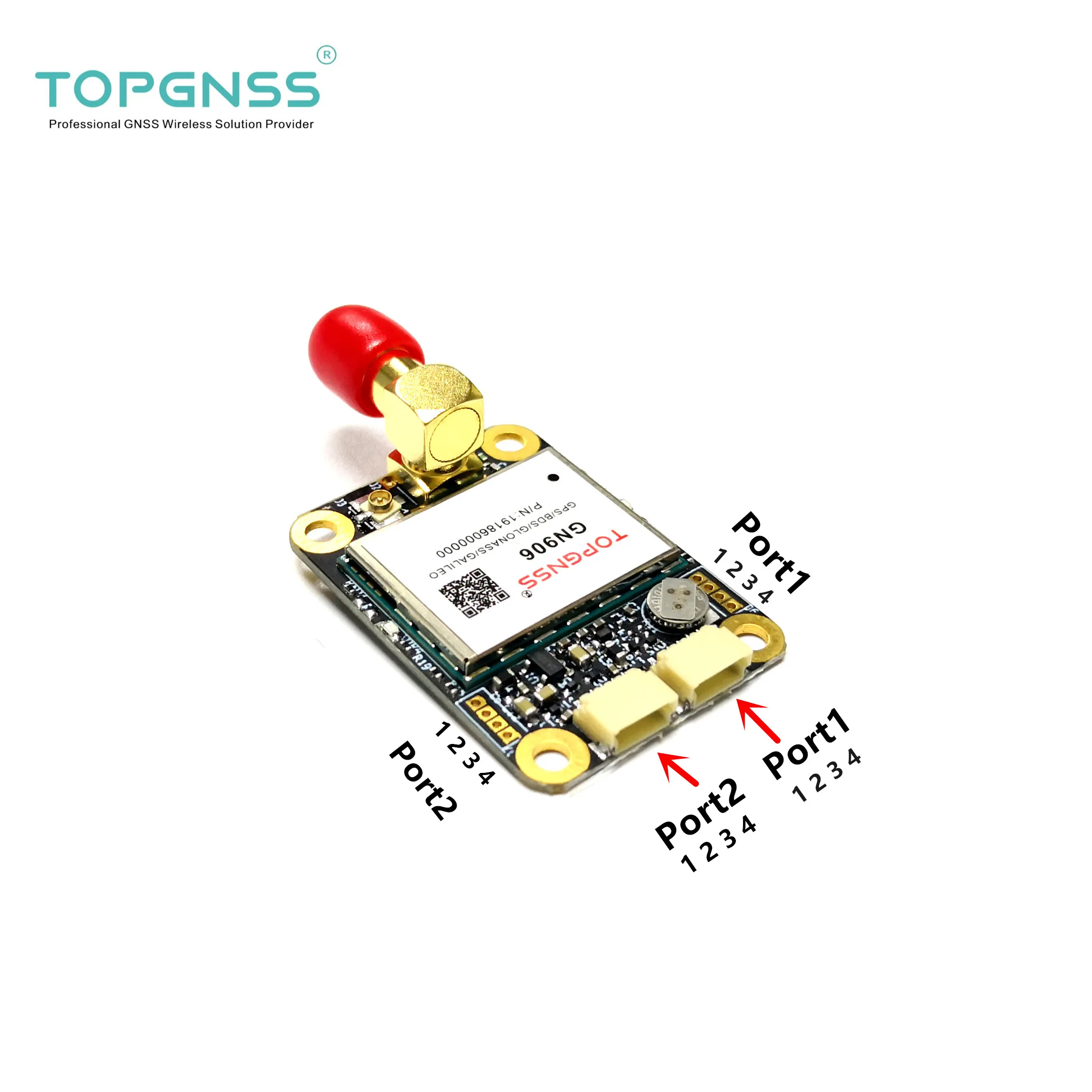 

Designed with the ZED-F9P F9 module, the RTK high-precision GNSS receiver can be used as a base station and rove TOPGNSS TOP3509