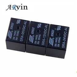 5PCS/LOT Relay SRA-05VDC-AL SRA-12VDC-AL SRA-24VDC-AL Relays 4PINS 5V 12v 24v DC High Quality T74