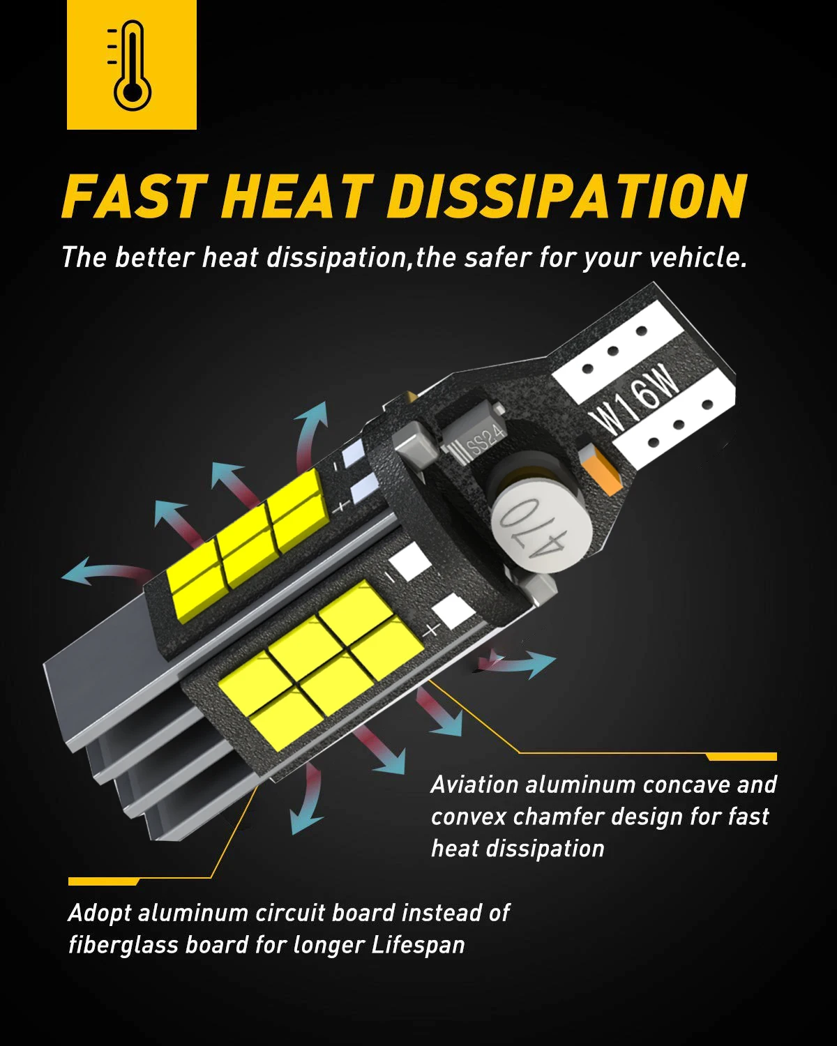 

Фонарь задний автомобильный T15 W16W, 10 000 светодиодов, 12 В, 1 шт.