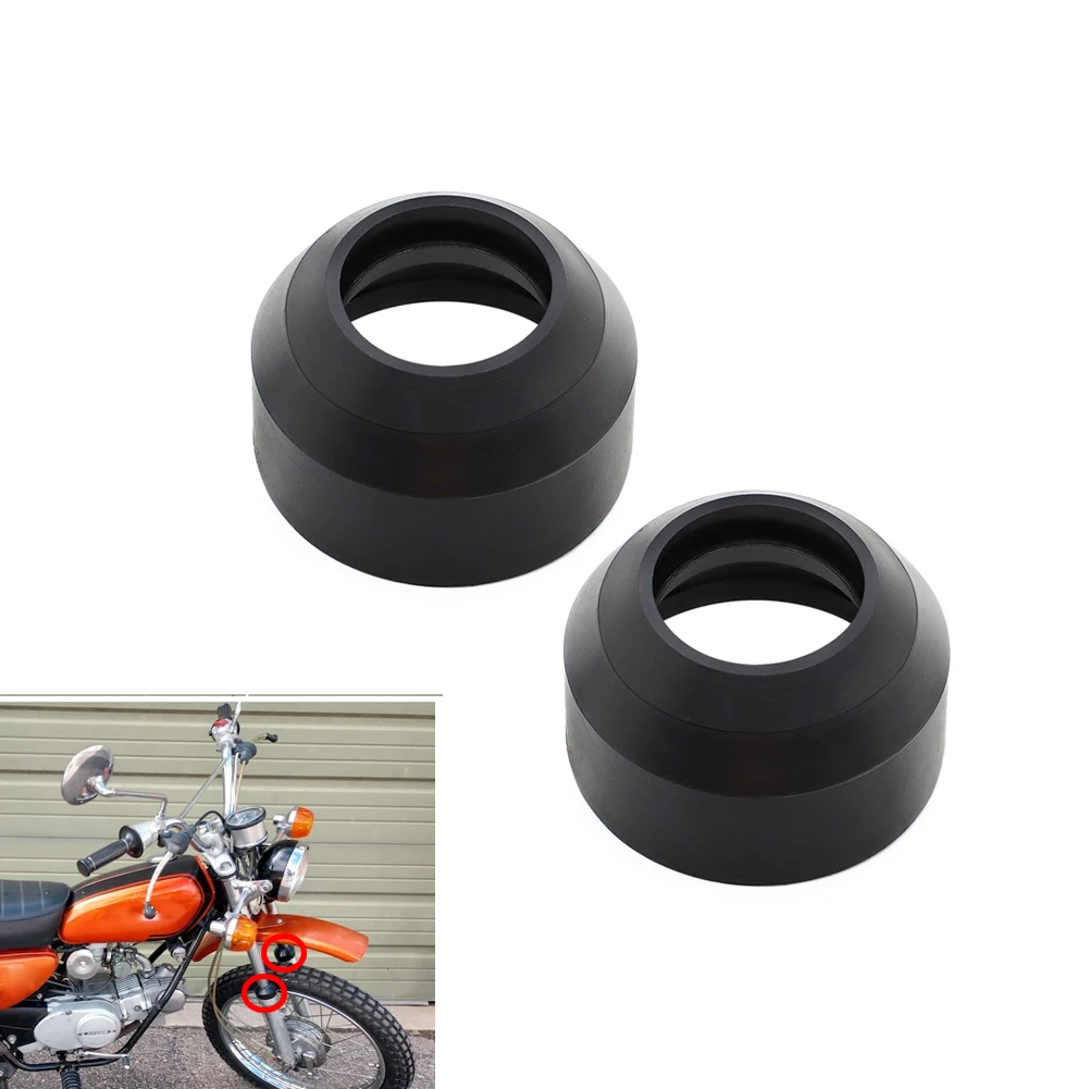 Front Fork Damper Dust Seal Rubber Shock Absorber Covers For Honda SL70 ST90 XL70 XL75 XL80 XR75 XR80 CB125 51425-118-023