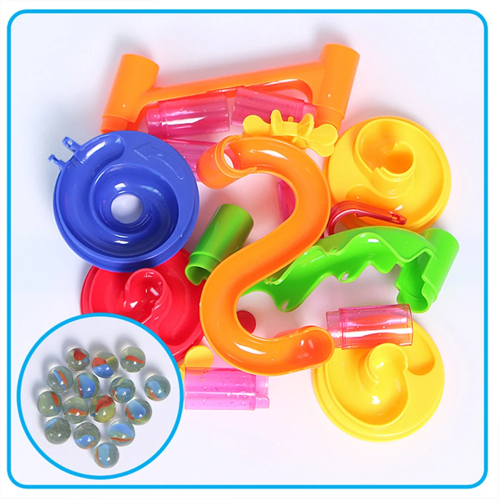 29pcs Runway Maze Balls Track Building Blocks Toys Funnel Slide Bricks For Children Labyrint Rolling Ball Educational Toys