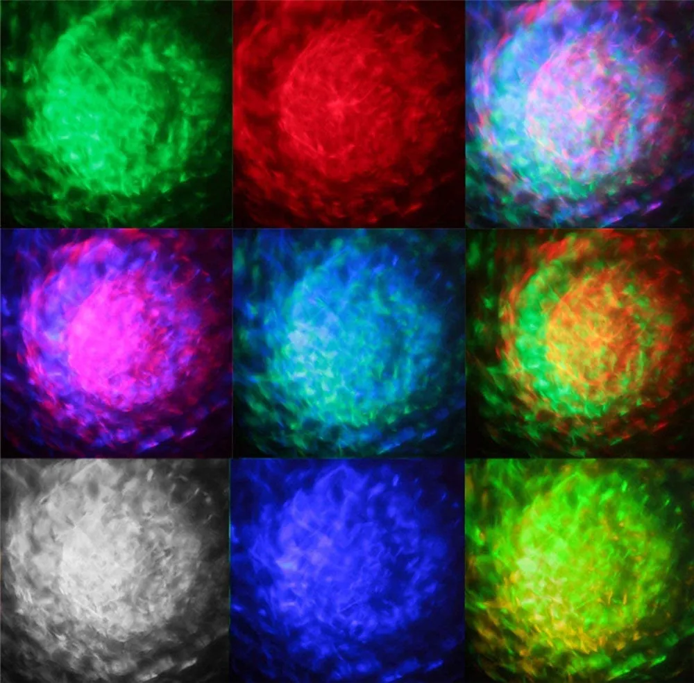 AC220V Rgb Water Wave Vlam Effect Projector Lichten Buiten Waterdichte Led Rimpel Disco Stage Light Landschap Tuin Spotjes