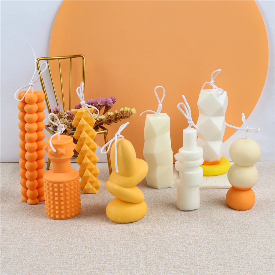 3d Blase runde Kugelform Silikon Kerzen form Lebensmittel qualität Kugel würfel DIY handgemachtes Handwerk kalt Prozess Kuchen Kunst Dekor unregelmäßig