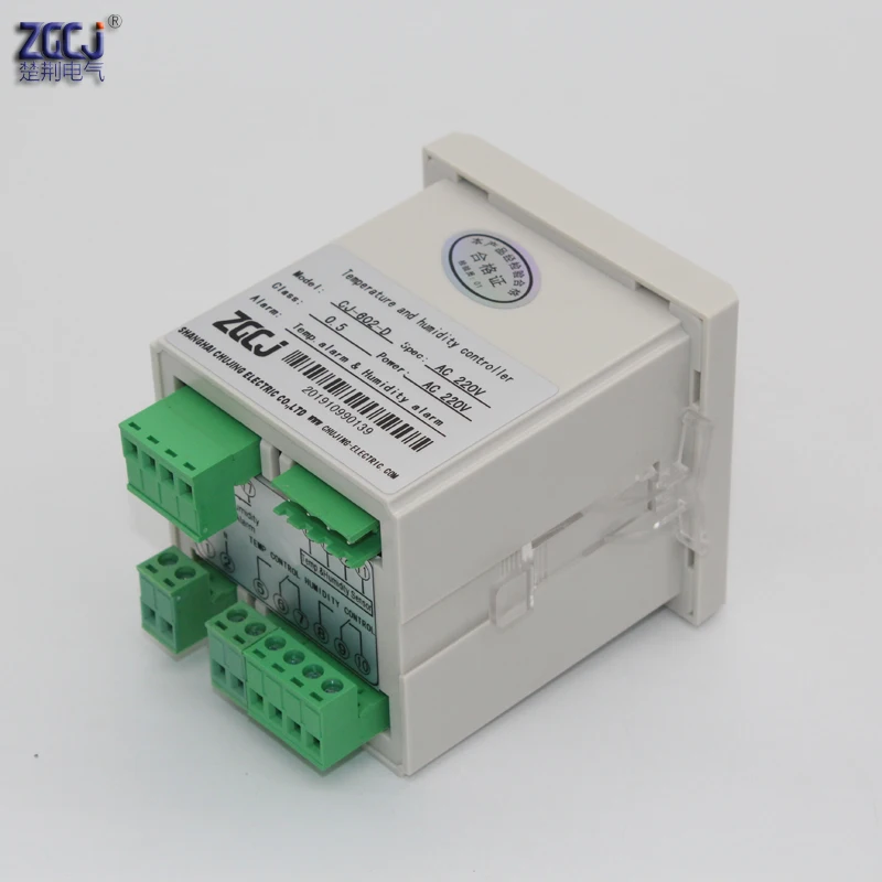 Control 4 devices Intelligent digital temperature and humidity controller with metal sensor alarm output with 25m-45m cable