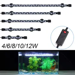 1pcs Waterproof Aquarium Lights Plants Fish Tank Light Submersible Lamp Underwater White LED Landscaping Aquariums Decoration