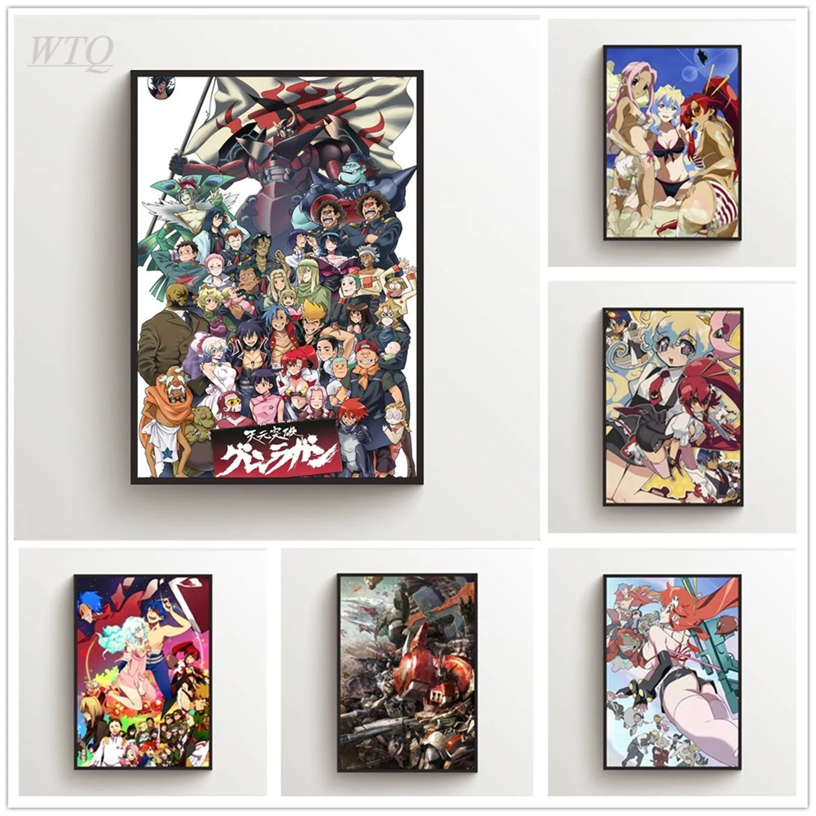 Anime Posters Tengen Toppa Canvas Painting Posters and Prints Room Decor Wall Decor Poster Wall Art Picture Home Decoration