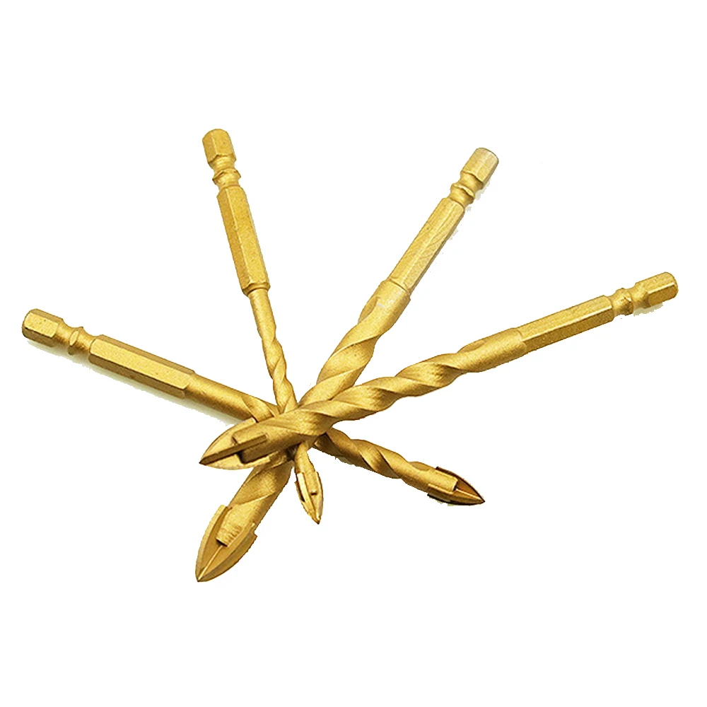 6-12mm punte per piastrelle esagonali a croce professionali di alta qualità trapano a triangolo in lega di vetro per apri fori in cemento ceramico