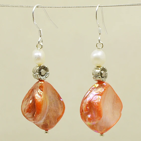 

Серьги с белым жемчугом женские, серебро 925 пробы